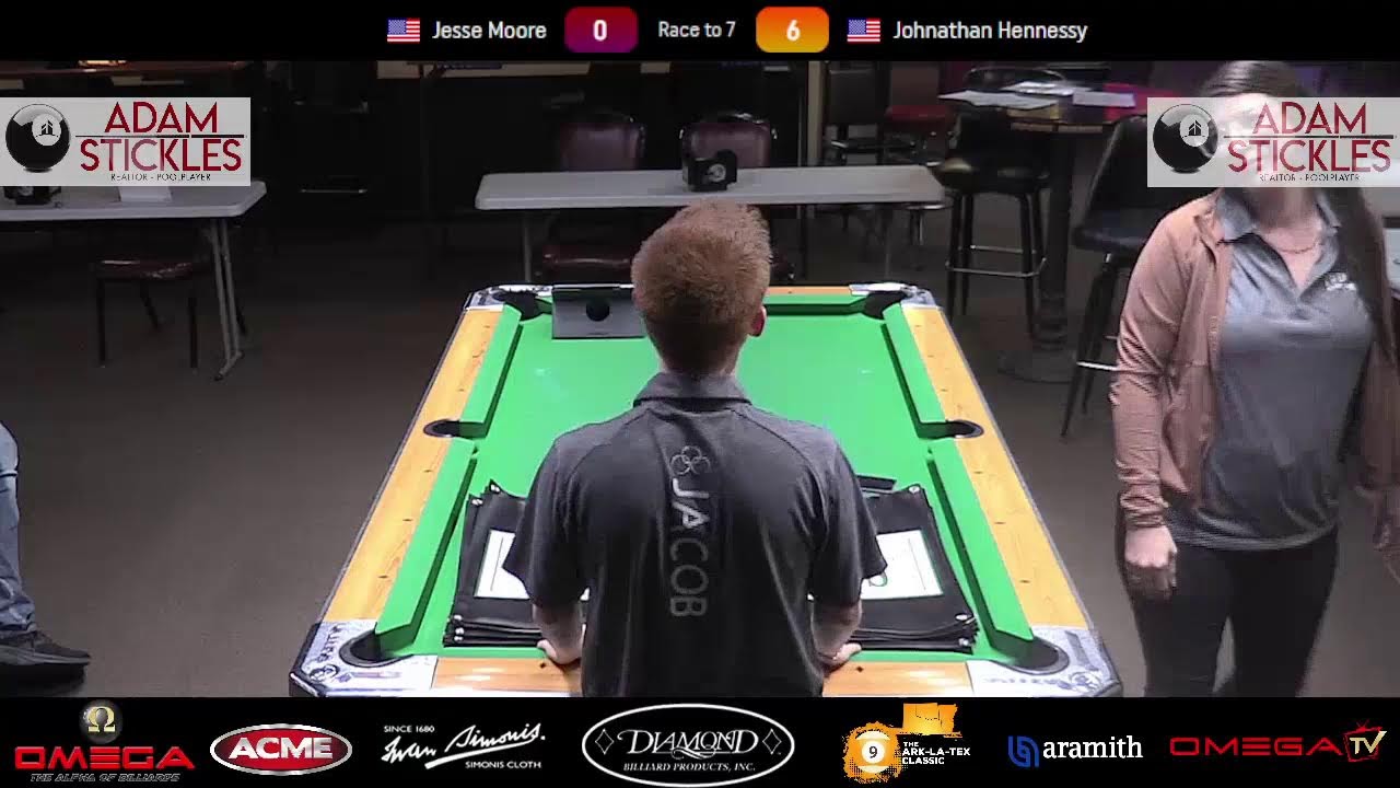 Final. HUGE $47,000+Calcutta: Johnathan Hennessy VS Jesse Moore, 9-Ball, Ark-La-Tex Classic, ACME.