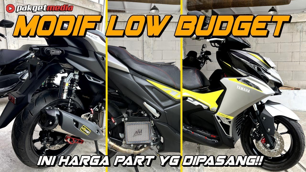 REVIEW PART PART KECIL YANG DI PASANG DI YAMAHA AEROX ALPHA SEKALIAN HARGANYA