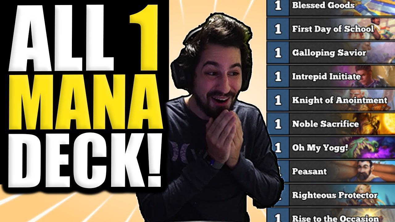 Playing an ALL 1 MANA DECK at Legend...What Could Go Wrong