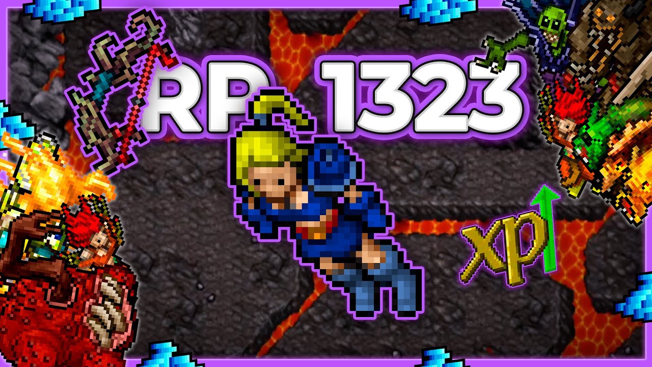 RP 1323 Hunt Solo Grounds of Fire 8.7kk/h Raw + 3.2kk Profit - Tibia Hunt [15.13]
