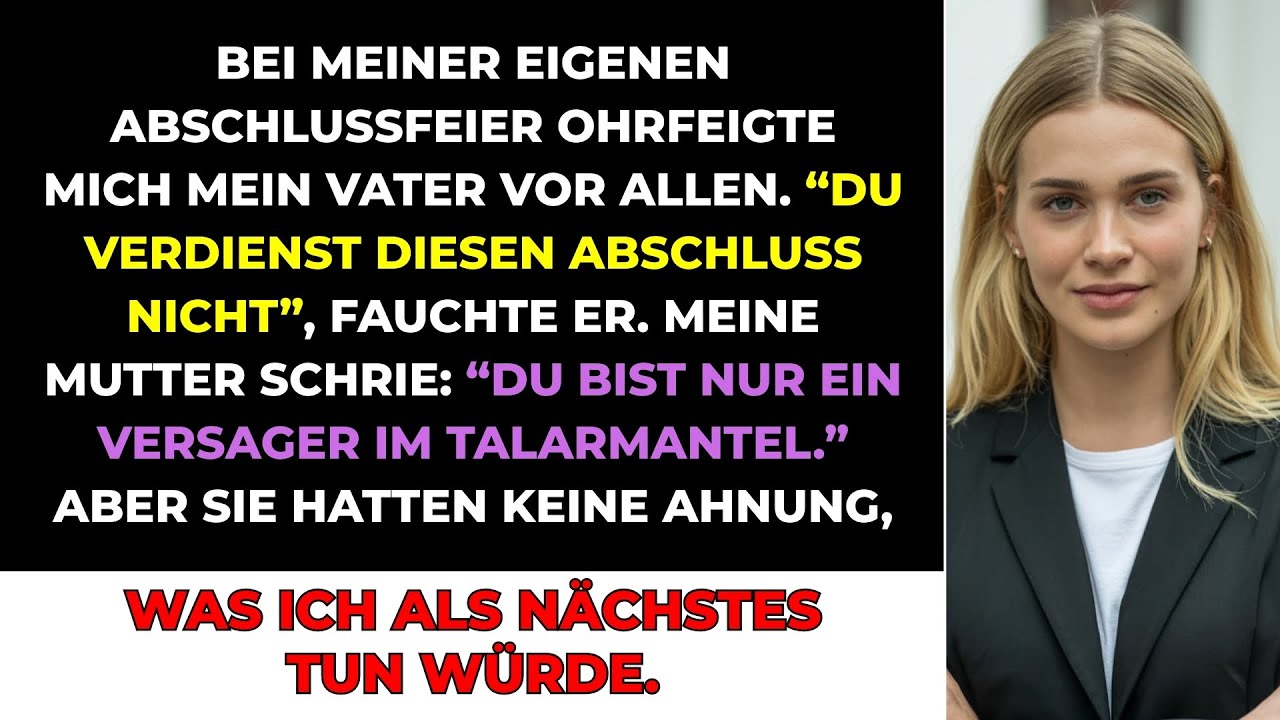 Meine Eltern Ohrfeigten Mich Bei Der Abschlussfeier Und Schrien: "Du Verdienst Den Abschluss Nicht"