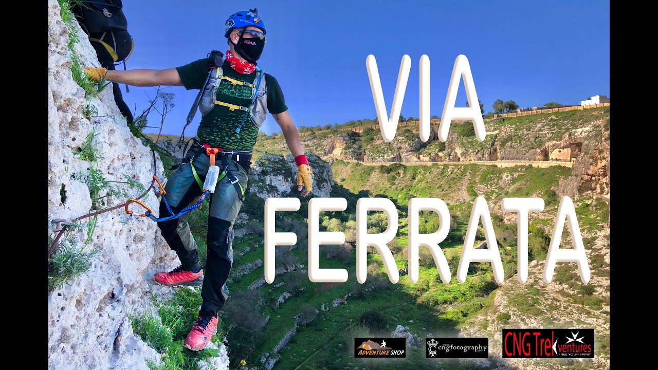 VIA FERRATA ... Malta - CNG Trekventures 50/2020 ... including Zip-Line, Abseil along Wied il-Ghasel