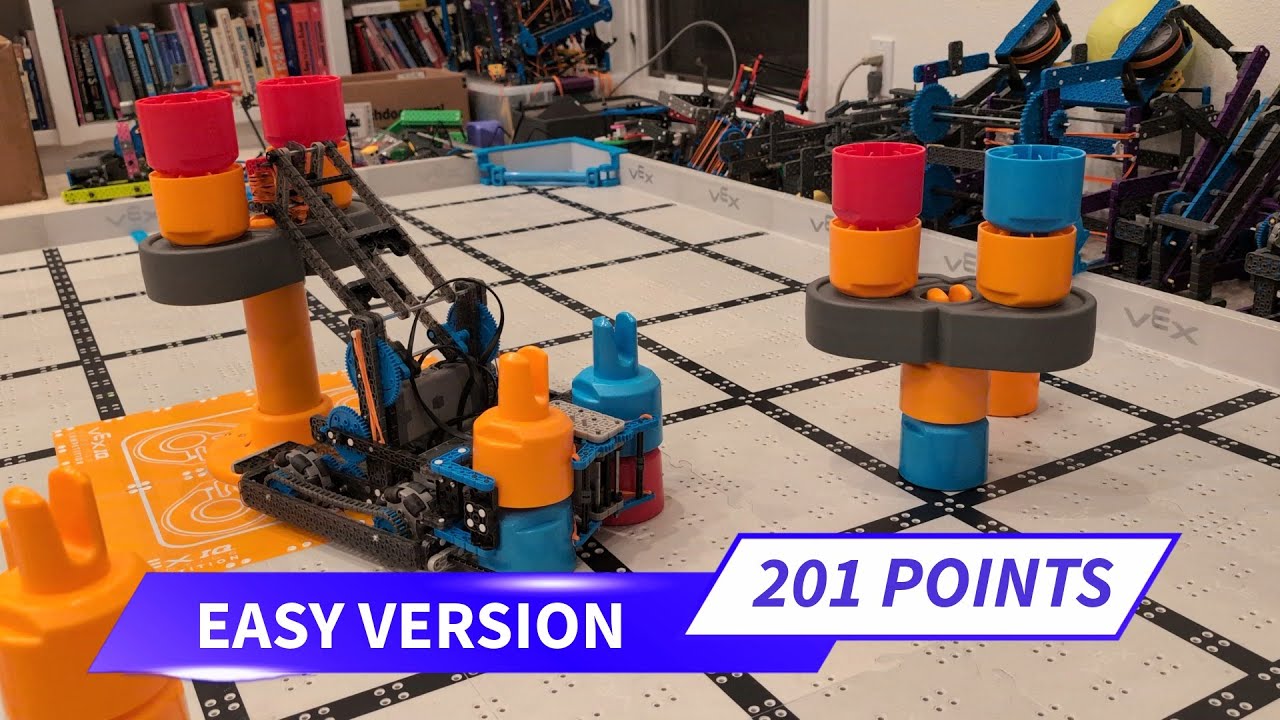 201 Points & NO PNEUMATICS! Easy VEX IQ Robot for Mix and Match robot by Ben Lipper