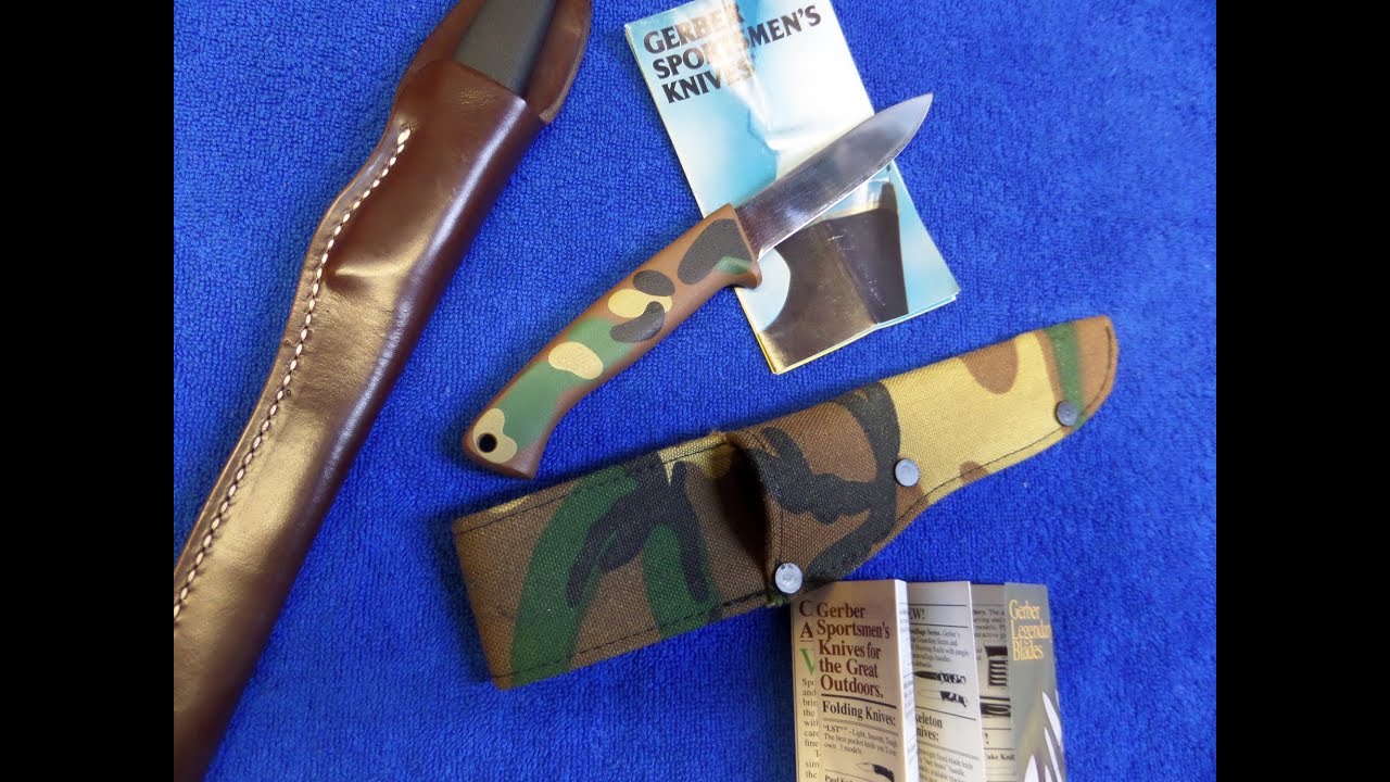 Gerber A-400 Jungle Leaf Camo Hunter - Retro Knives