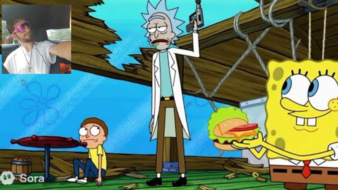Rick And Morty Visiting Spongebob 