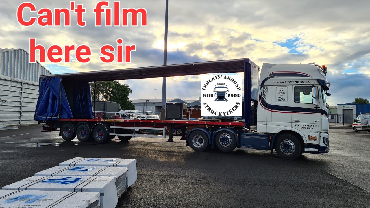 HGV Truck Driver Told I Can't film here. UK Trucking