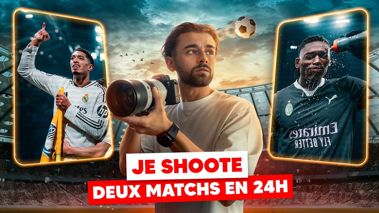 24H pour photographier DEUX matchs de LIGUE DES CHAMPIONS (Real Madrid & AC Milan)