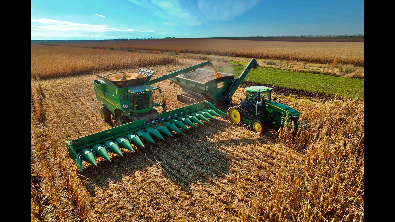 JOHN DEERE 8370RT🇺🇸, HAUL MASTER 1300,JD S690i﹠S680 /CORN HARVEST🌽/AGROSERVIS VIŠŇOVÉ (4K)