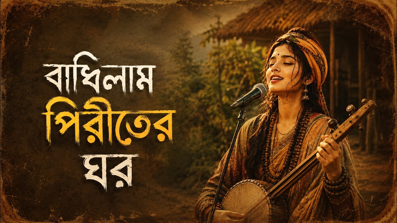 বান্দিলাম পিরিতের ঘর | Bandhilam Piriter Ghor | Bangla Baul Folk Song