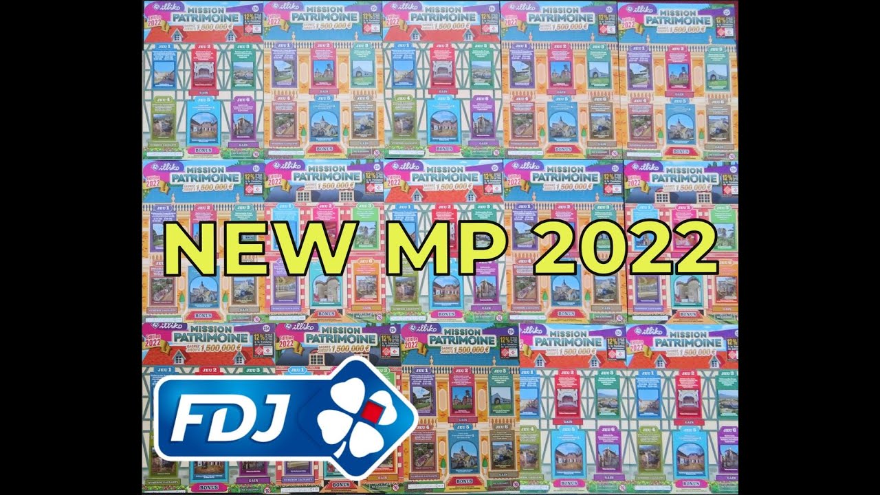 🔥 Nouveau Mission Patrimoine 2022 🍀 13 tickets - FDJ