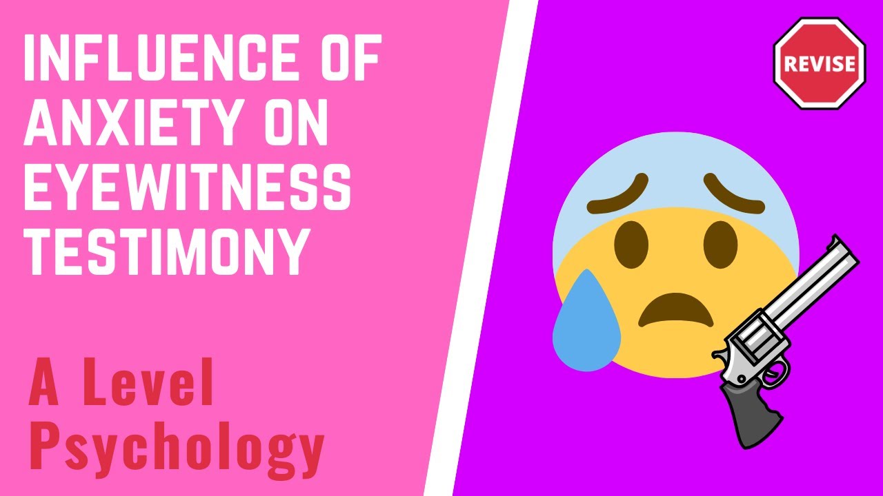 A Level Psychology - Influence of Anxiety on Eyewitness Testimony