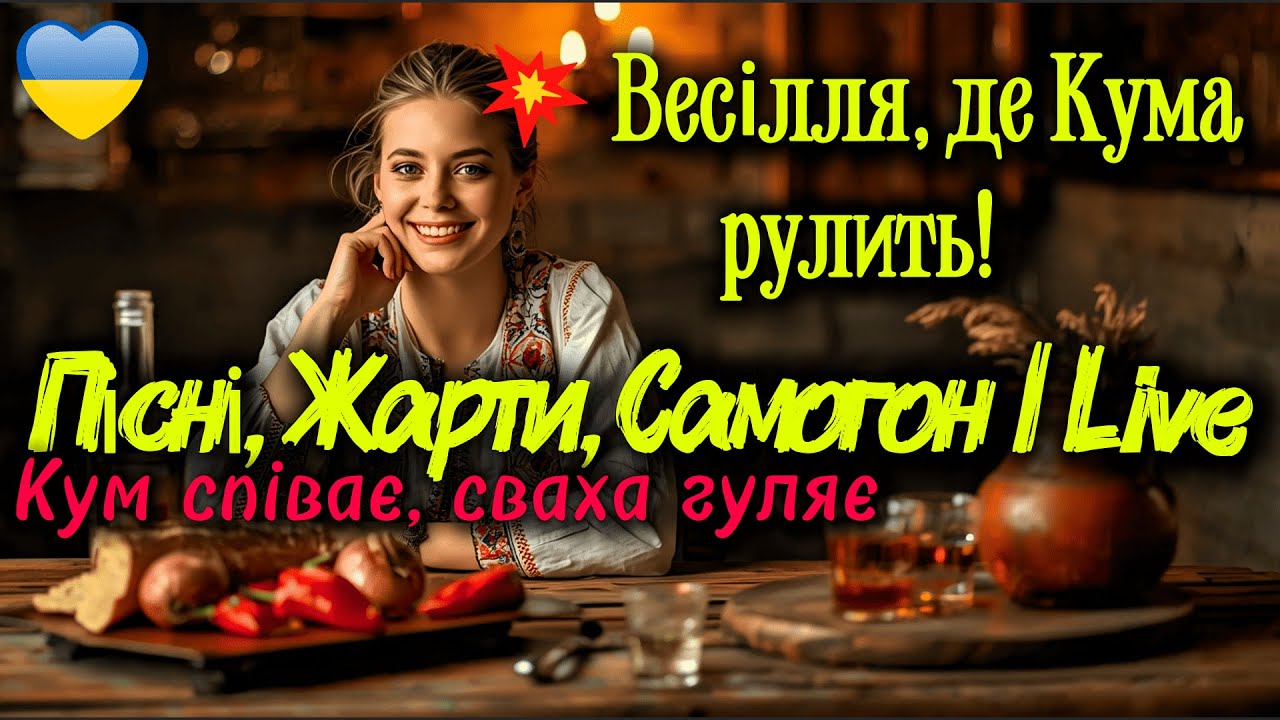 🔥Українське весілля на повну! Кум, кума, сваха, теща і самогон з перцем