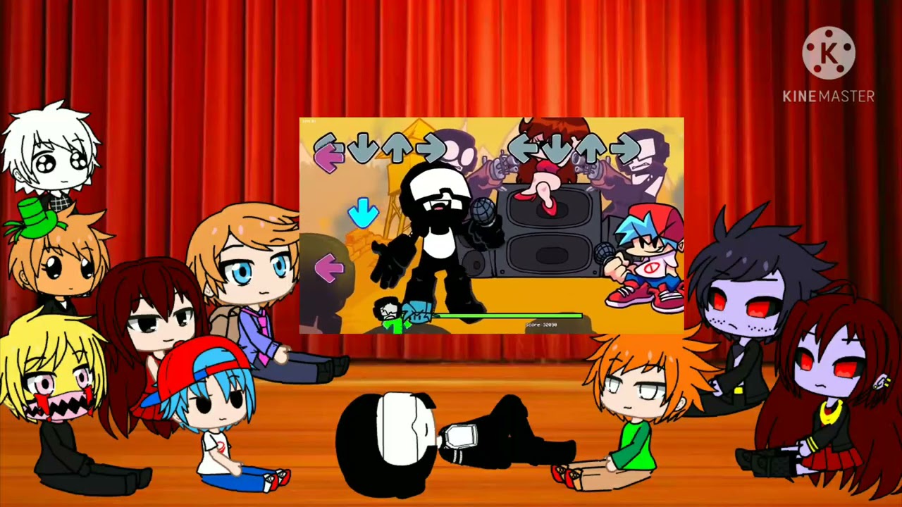 Friday Night Funkin React To Week 7 || Gacha Club ||