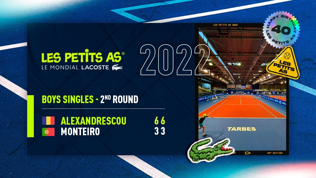 Les Petits As 2022 | Boys 2nd Round | Salvador Monteiro vs. Yannick Theodor Alexandrescou