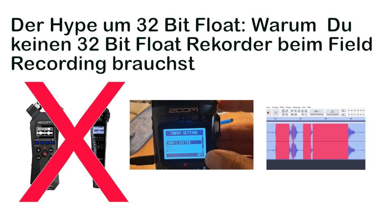 Der Hype um 32 Bit Float: Warum Du keinen 32 Bit Float Rekorder beim Field-Recording brauchst