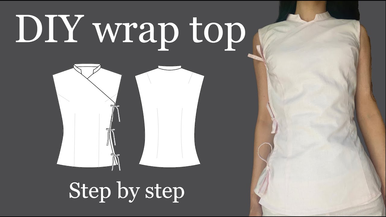Sewing tutorial + Pattern Download | Lia wrap top