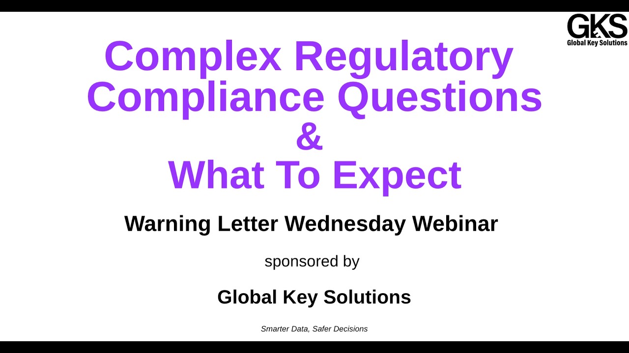GKS Warning Letter Wednesday | Q&A Forum - March 2026