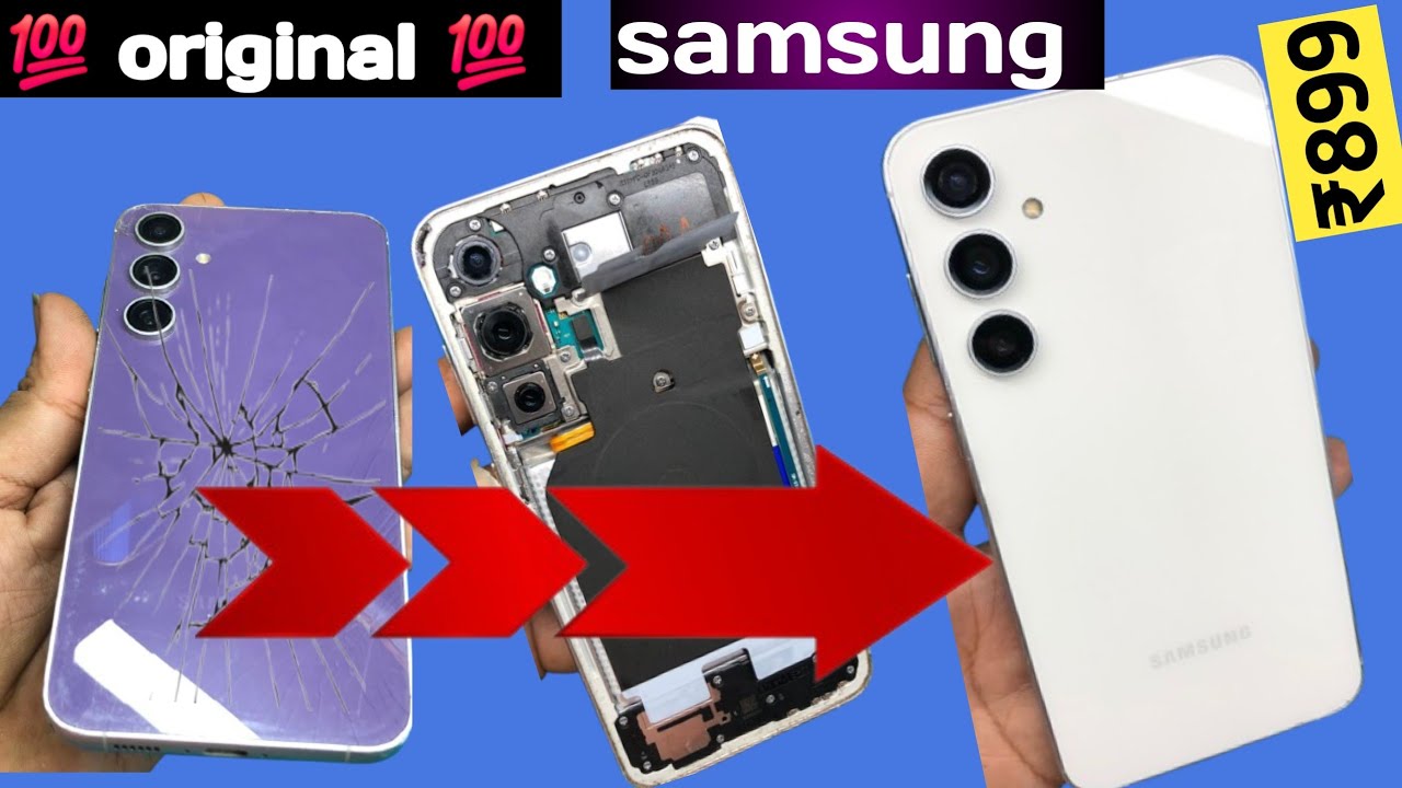 SAMSUNG S23 FE BACK GLASS REPLACEMENT  💯 original white colour #samsung