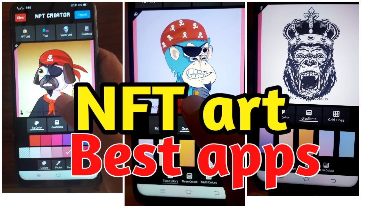 Top 5 Apps to make NFT & 3D nft for free on your Phone/Crypto art