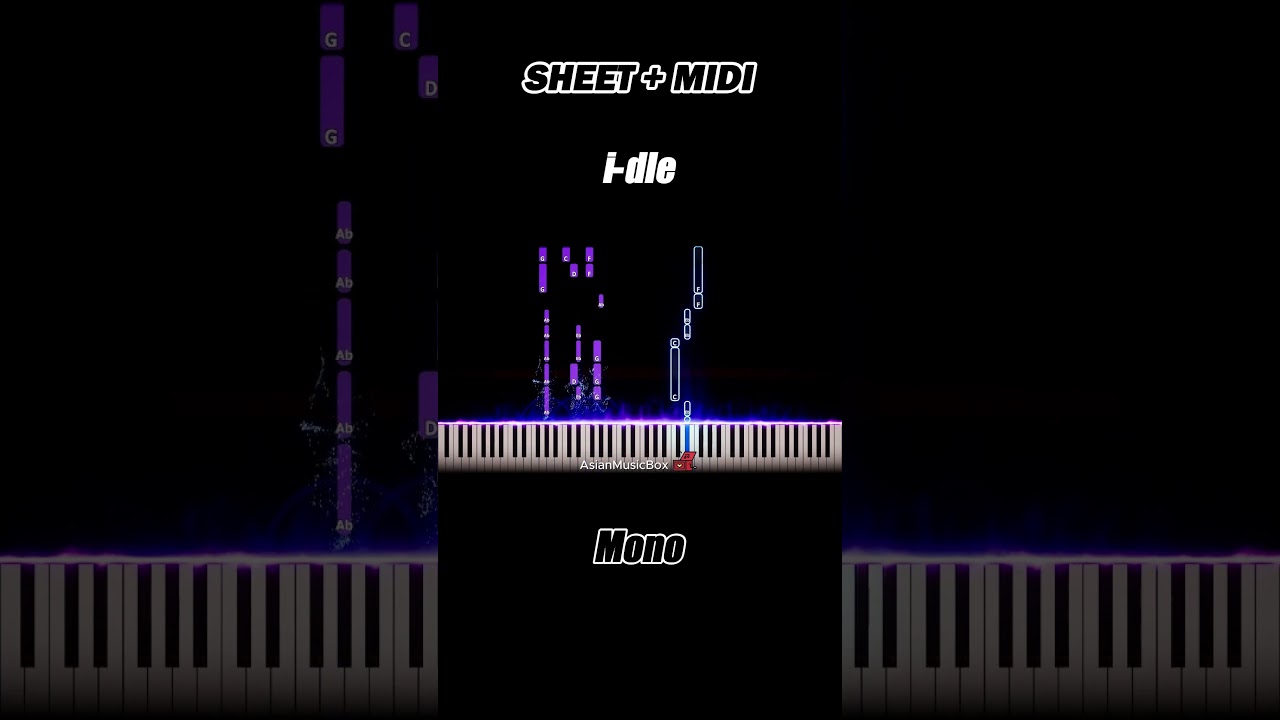 i-dle - 'Mono (feat. skaiwater)' | Piano Tutorial & Sheet Music