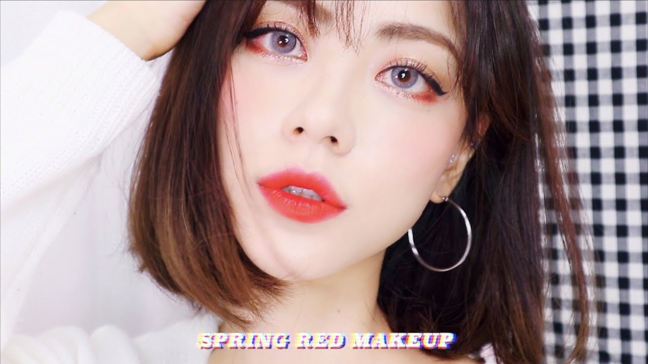 봄날에 레드 메이크업🍒 마몽드 크리미틴트 스퀴즈 립 전색상 발색!ㅣJenny Crush