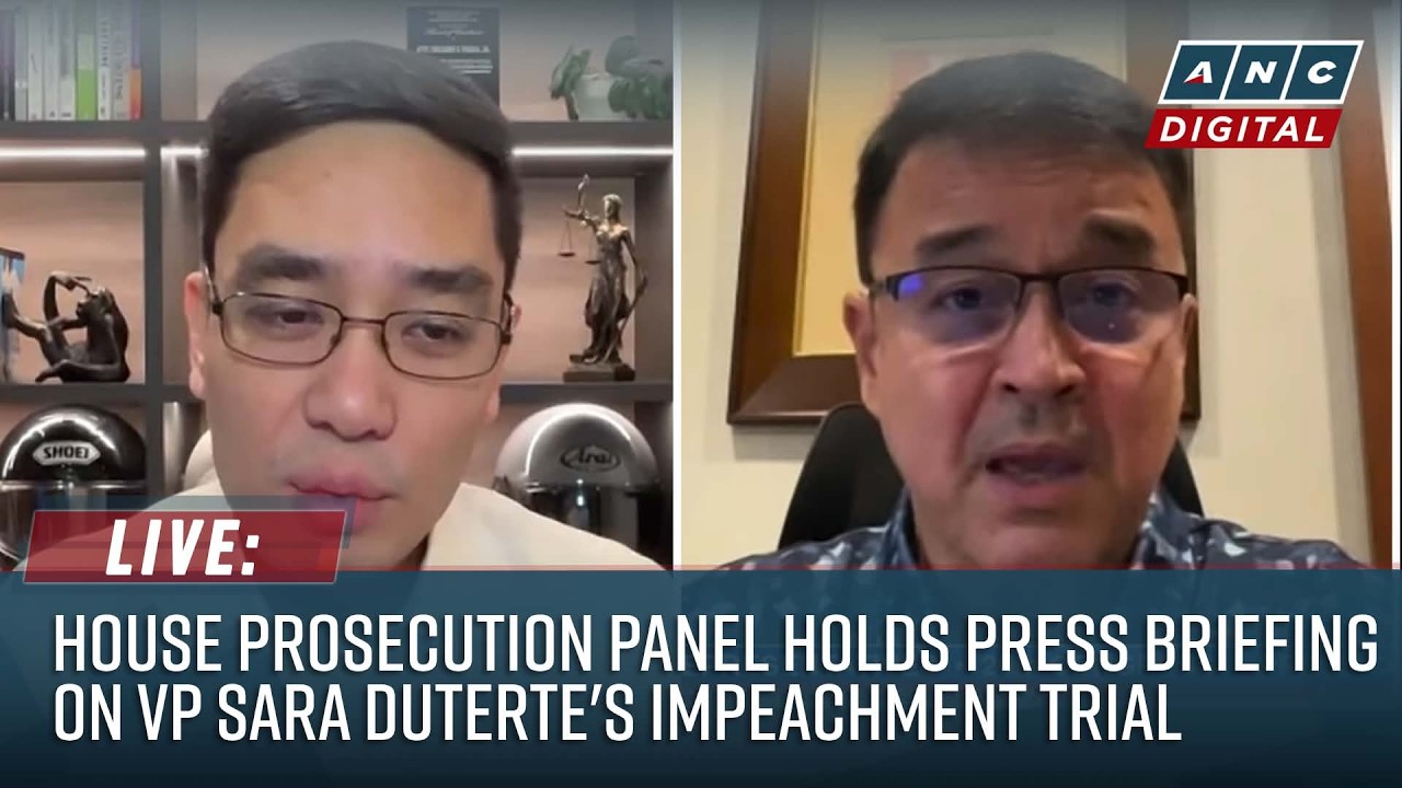 LIVE: House Prosecution Panel holds press briefing on VP Sara Duterte's Impeachment Trial | July 31