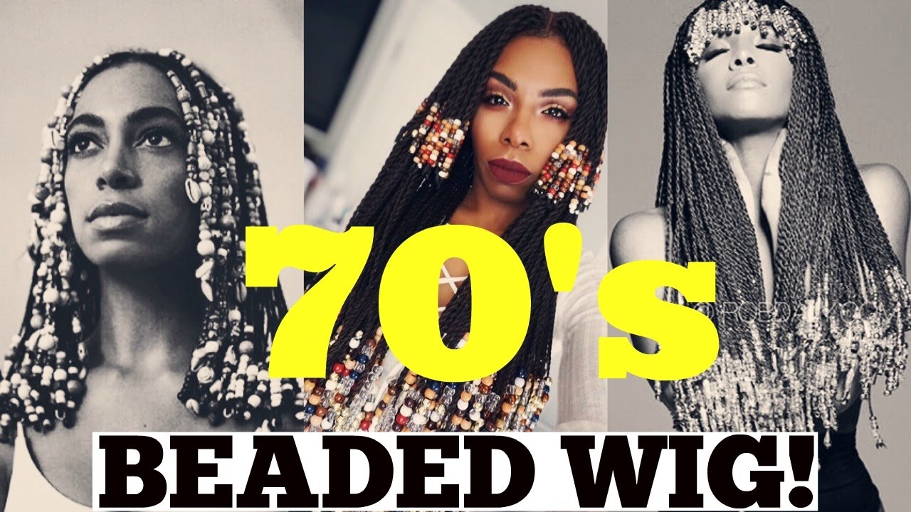 70's BADDIE BEADED LACE WIG! MY FAVORITE WIG EVER! I'M OBSESSED!