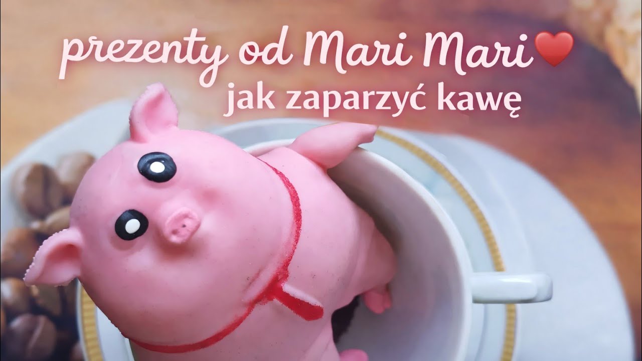 Christmas delivery from @MariMari ❤️🥰🌸🐰🐣💰🎉 and a guide on how to brew coffee 😁☕🥄🐷🩲