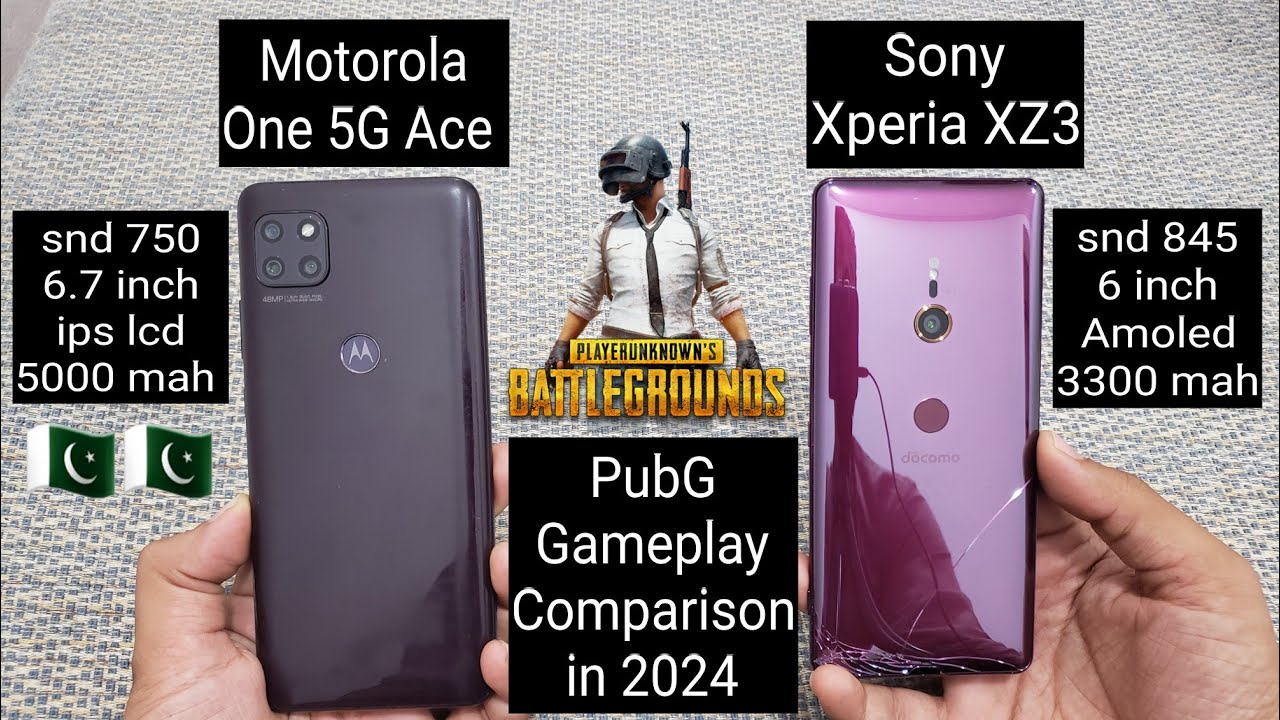 Motorola One 5G Ace Vs Sony Xperia XZ3 PubG Gameplay Comparison in 2024