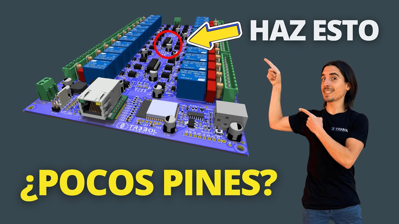 ¿POCOS PINES? Controlá hasta 1024 salidas con I2C y ESP32