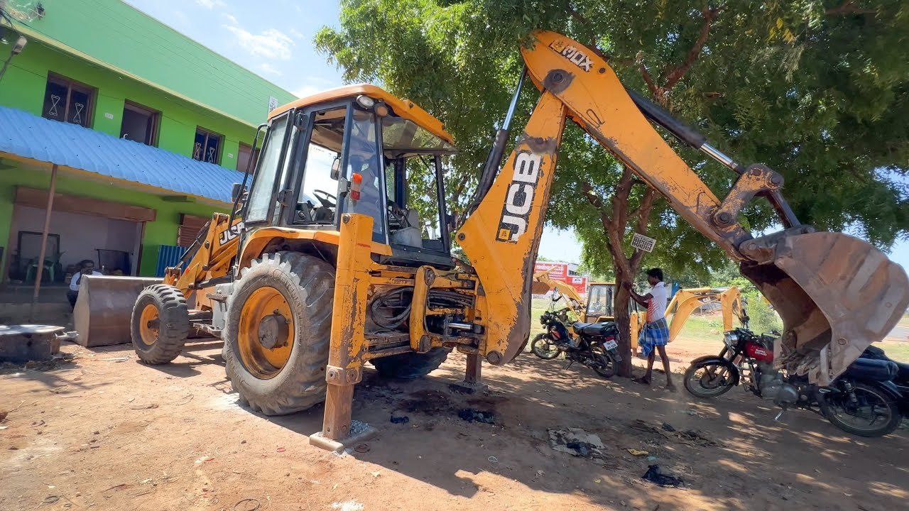 JCB 3DX Swing Cylinder Seal Change and Going Cow Farm Cleaning Work | JCB | jcb video