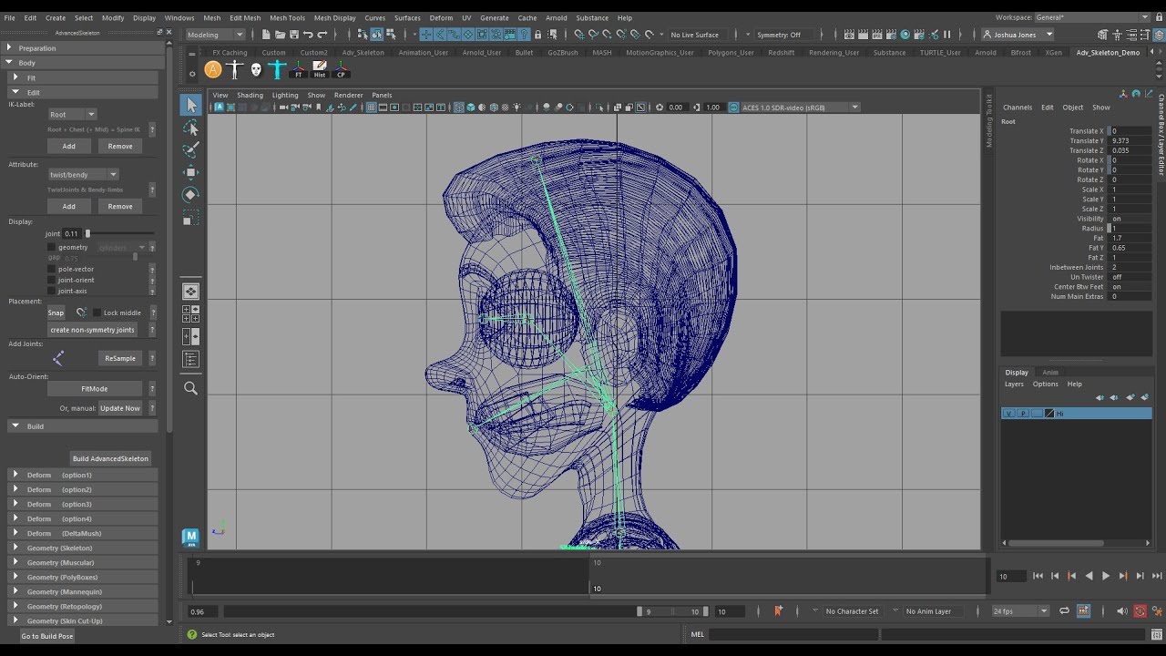 Advanced Skeleton - Body - Step by Step Rigging