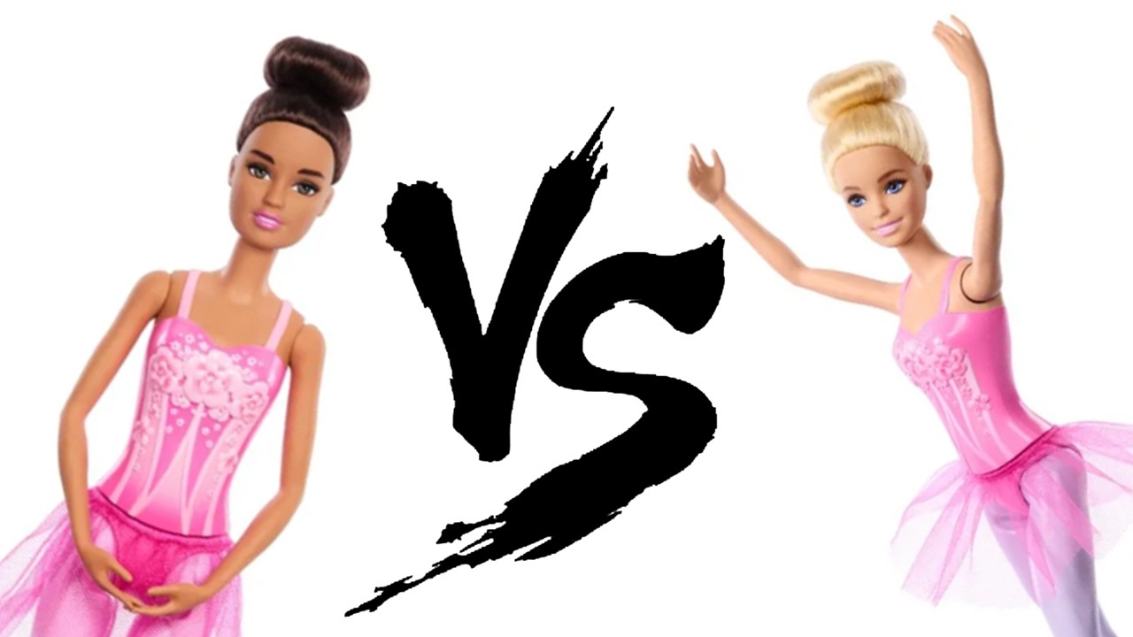 Обзор Barbie HRG35 брюнетка и HRG34 блондинка балерины Барби Mattel