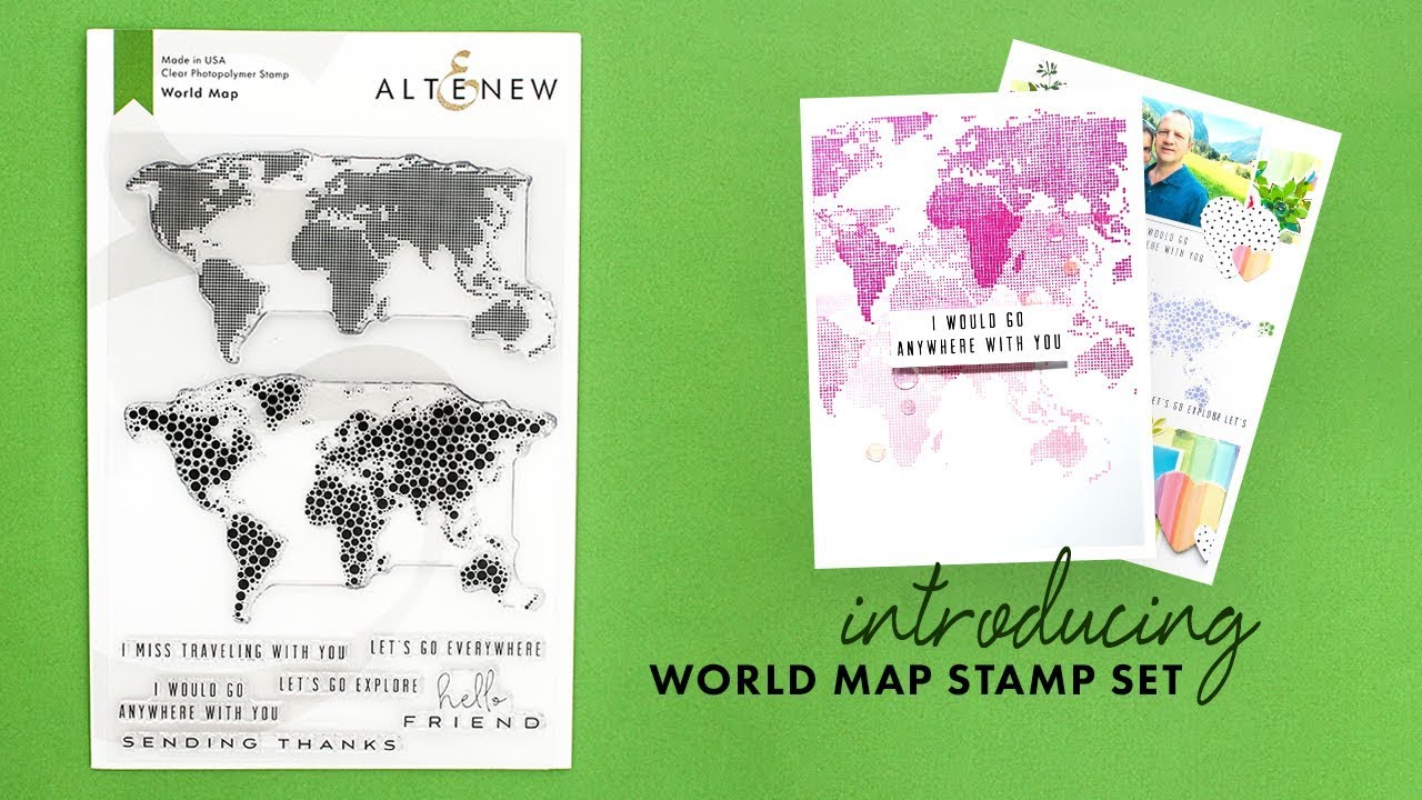 Altenew Stamps Intro - World Map