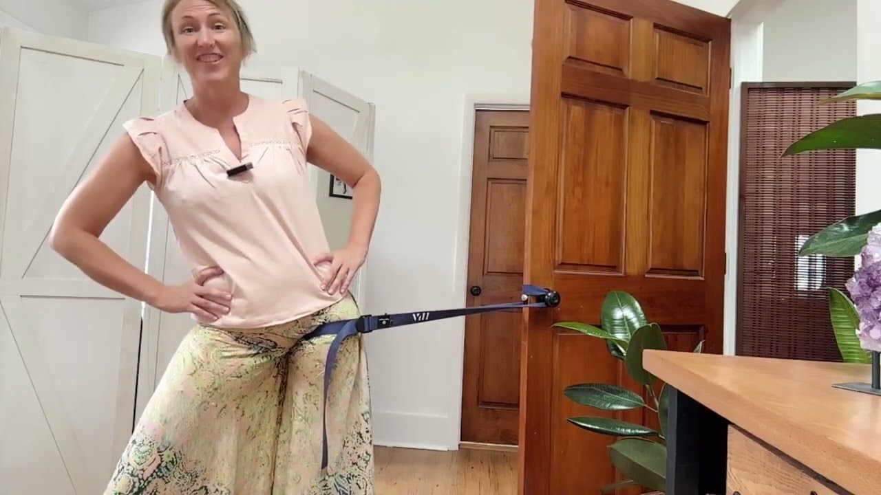 Hip Pain Relief with Self Traction At Home   Lateral Belt Hip Impingement Correction