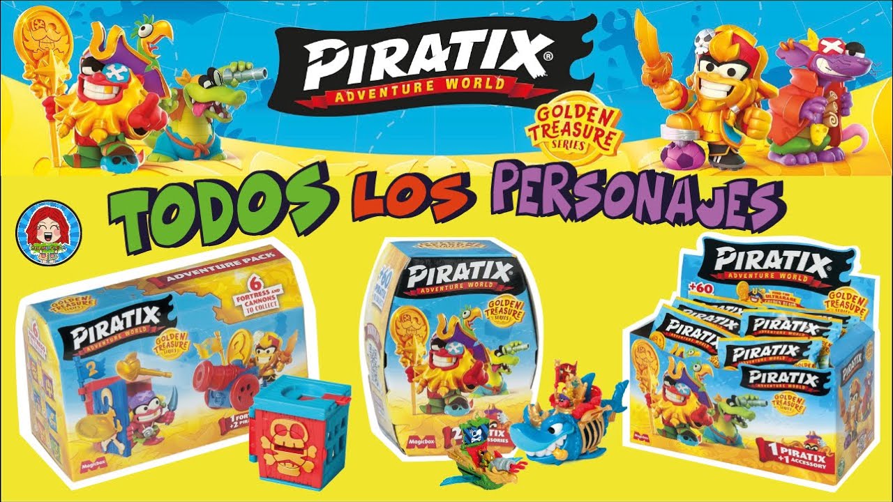 PIRATIX ☠️🏴 Todos los packs y personajes de la Serie de DIBUJOS para NIÑOS... 😜