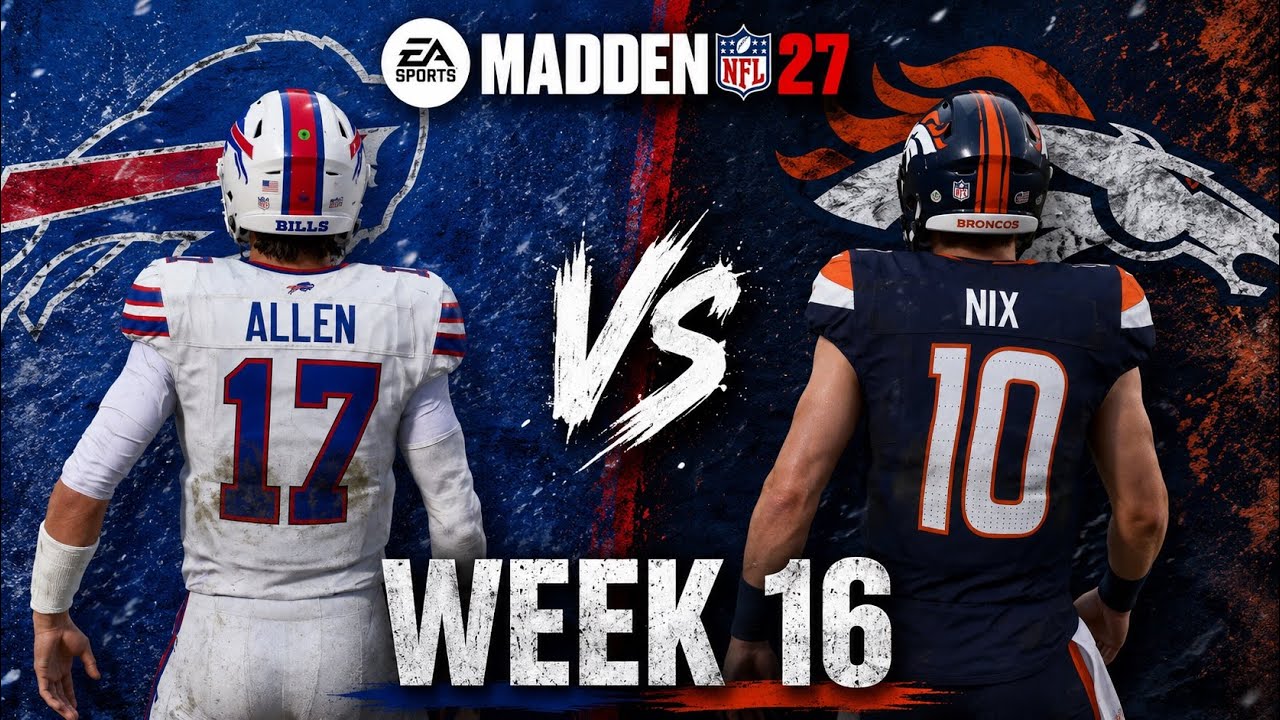 Bills против Broncos, 16-я неделя, симуляция | Составы Madden 27
