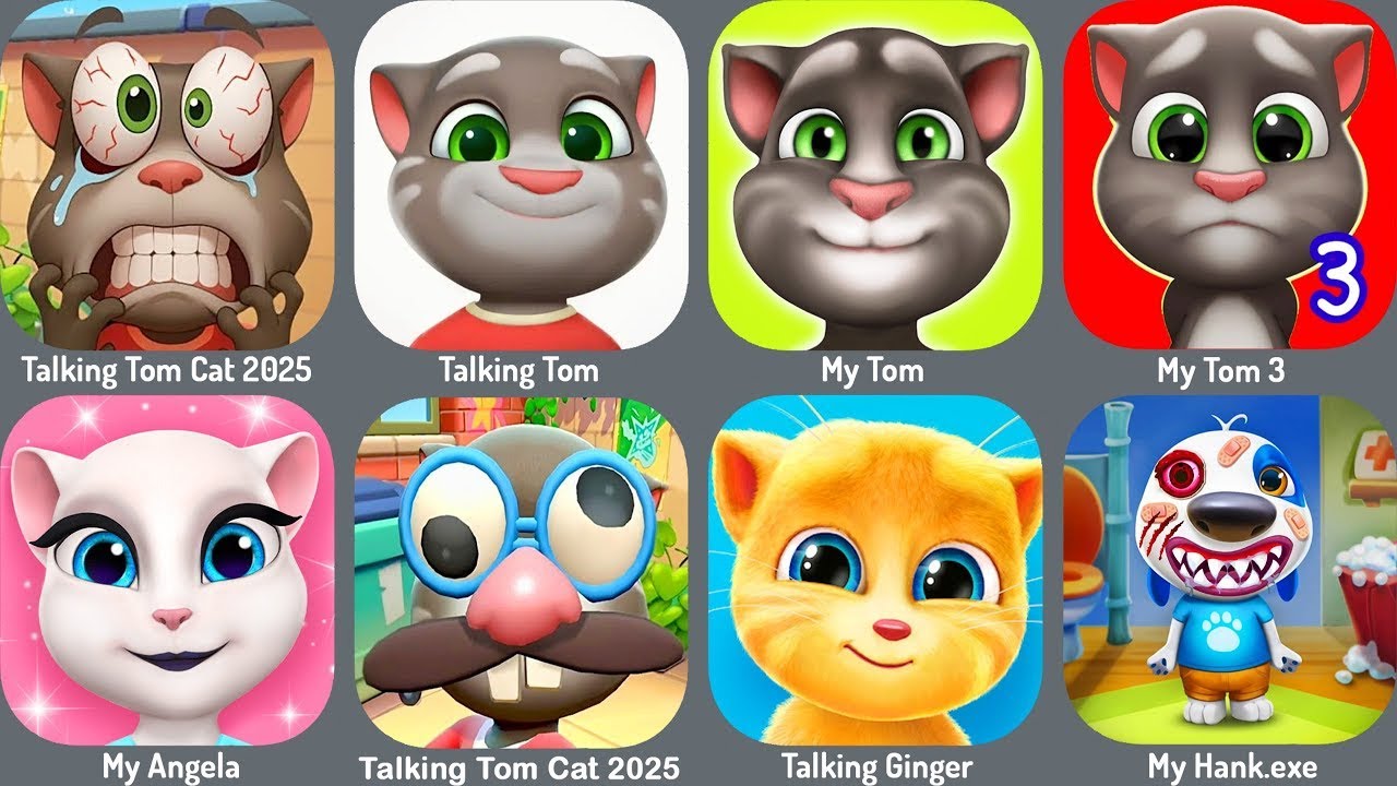 Talking Tom Cat 2025 NEW UPDATE,My Talking Tom 2,My Hank.exe,Talking Dog,Talking Juan