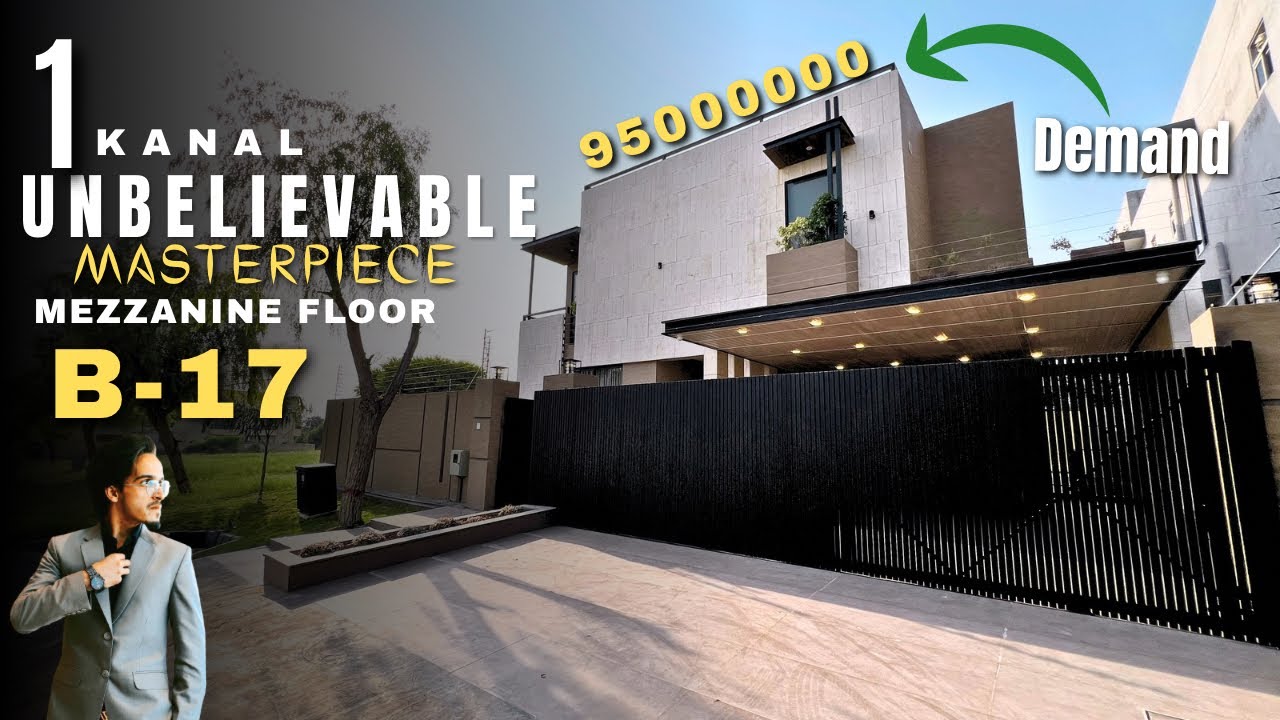 1 Kanal UNBELIEVABLE House With Mezzanine Floor In B-17 Islamabad | House For Sale | Full Tour 2025