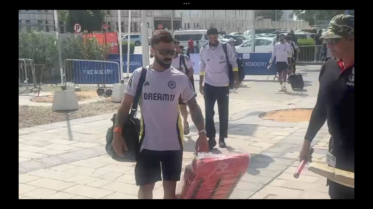 Live from Dubai: Team India reaches ICC Academy for 1st practice session - Kohli signs autographs