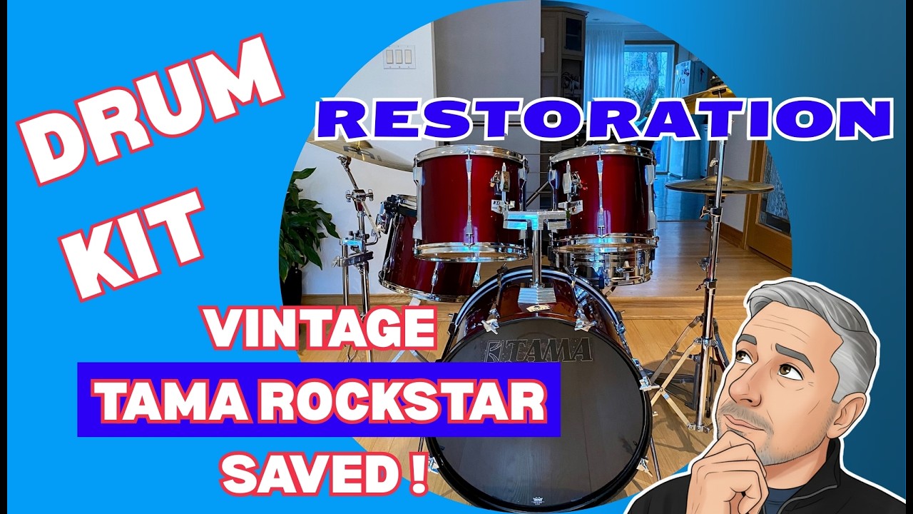 Drum Kit Restoration – Vintage TAMA Rockstar Saved!