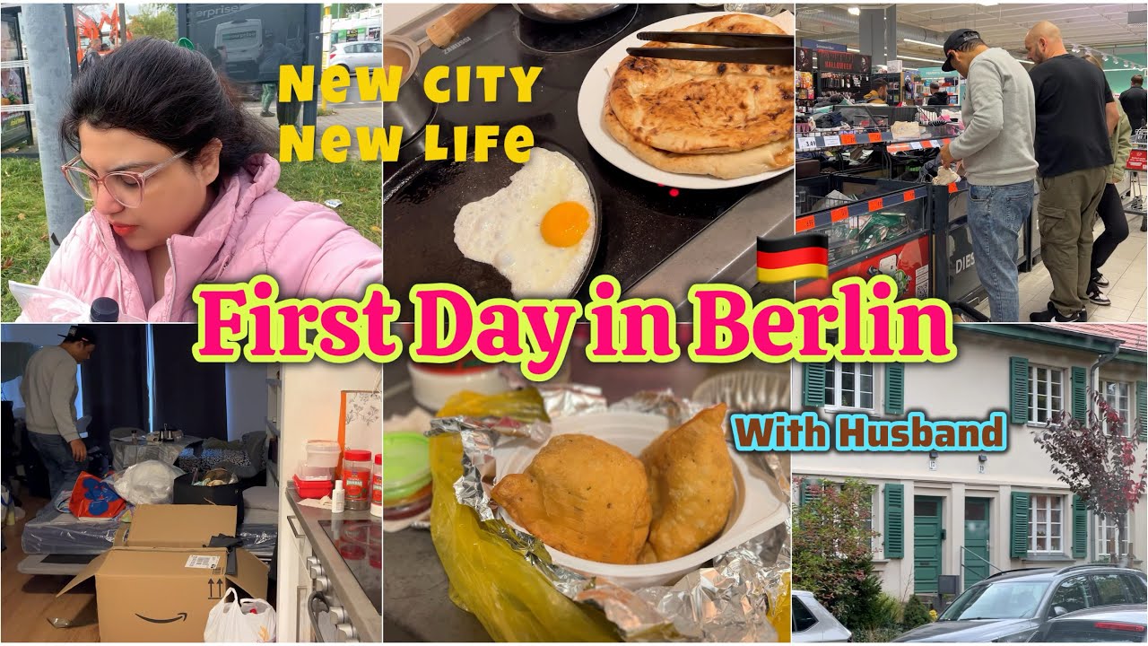 Husband ne Rest nahi Karne dia || 💐 Adat se Majbor hain hum || Our First Day in Berlin 🇩🇪