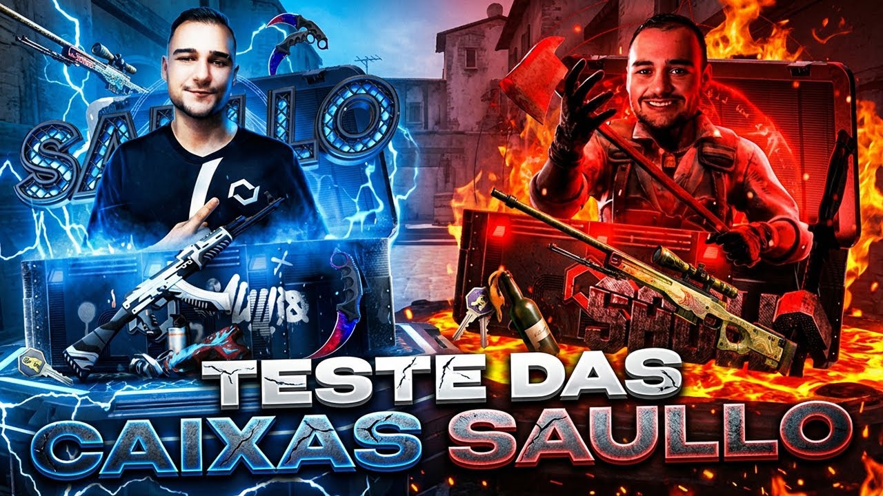 CAIXAS DO SAULLO DÃO DROP INCRÍVEL - GANHEI 3 FACAS ! CS2 ! Cases CSGO
