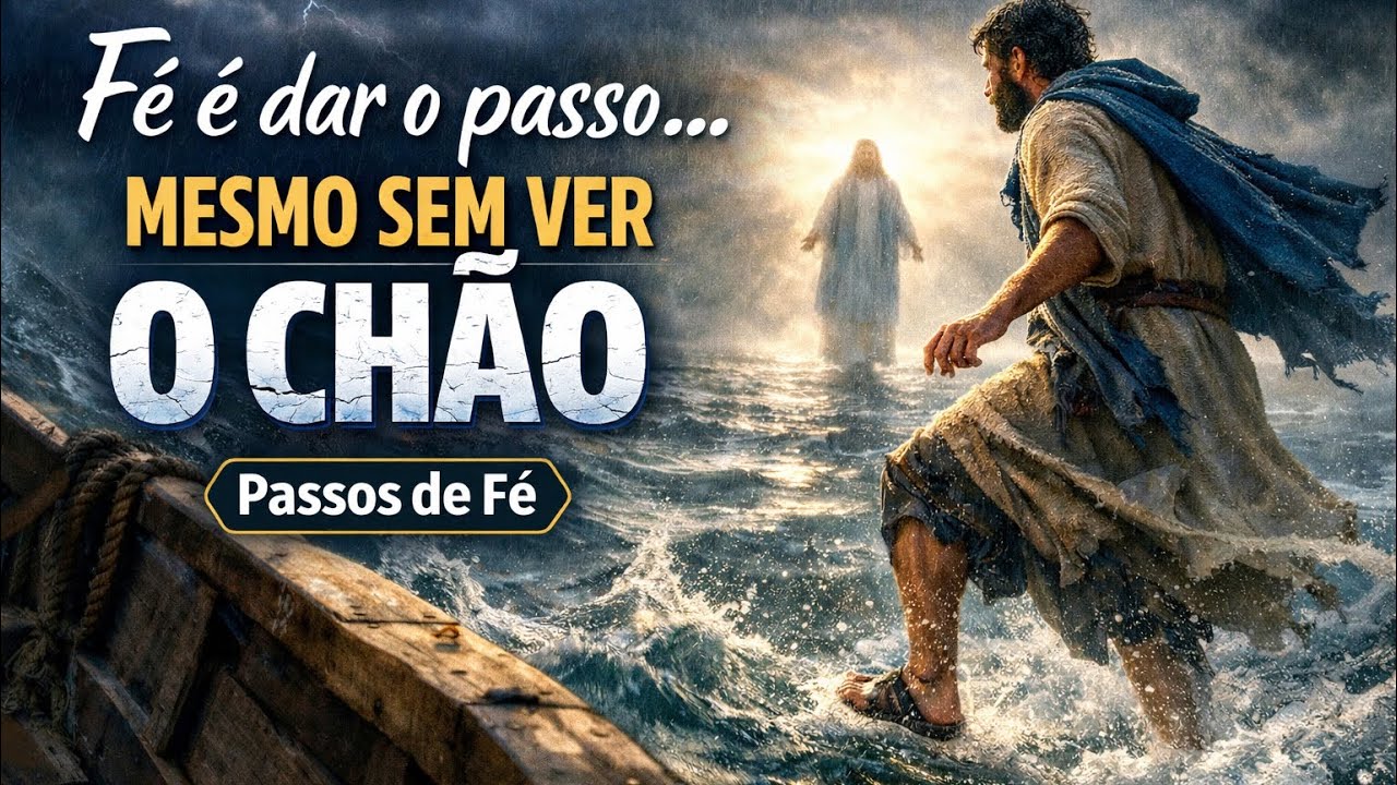 Fé é dar o passo, mesmo sem ver o chão |Serie: passo de fé 