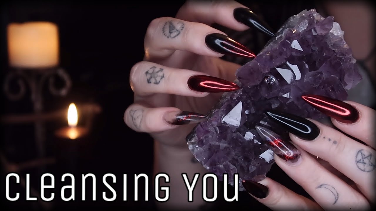 ASMR | Banishing Negative Energy | Crystal Tapping, Scratching, Close Movements
