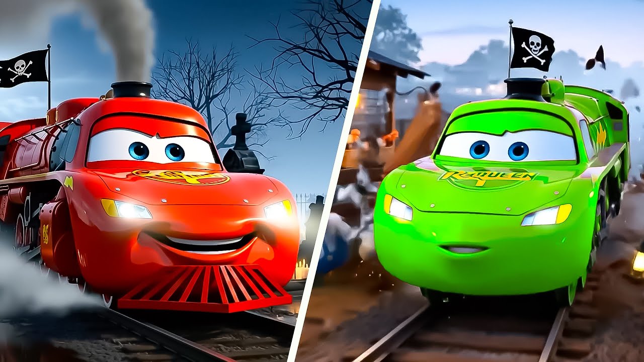 Witch’s Spell on McQueen Train 🚨 Disney Pixar | Coffin Dance Song (COVER)