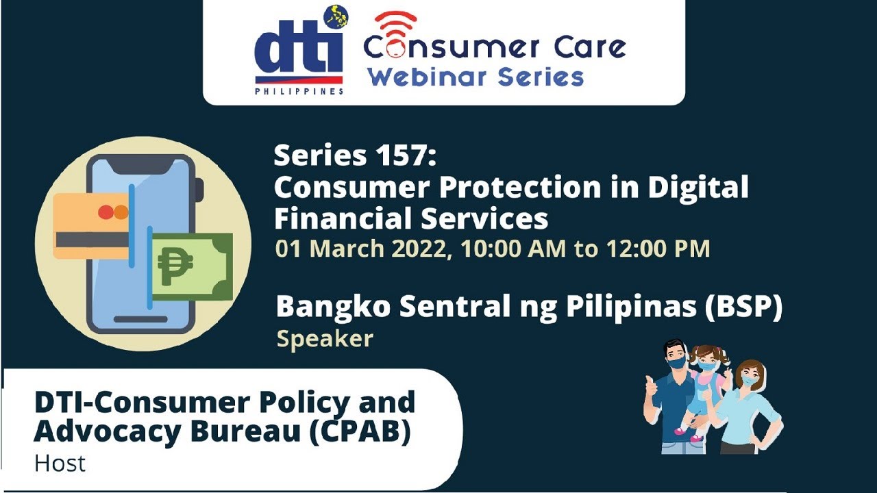 Consumer Care Webinar Series - Consumer Protection in Digital Financial Services