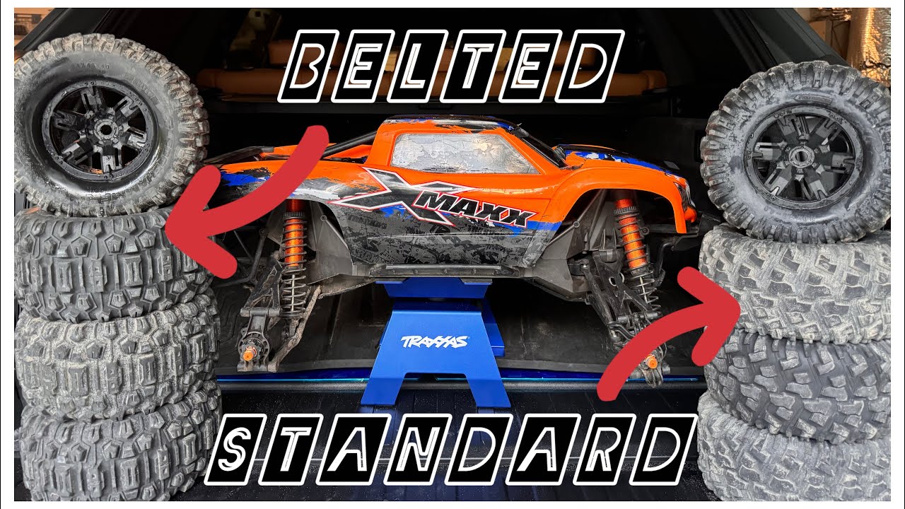 Ultimate XMAXX belted tires - Necessary? SPEED RUN TESTED | XMAXX belted tires speed test