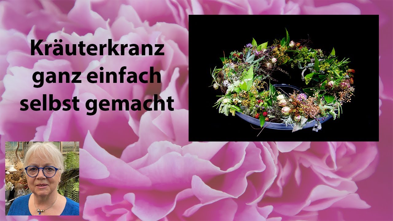 Kräuterkranz selbst gemacht | duftender Herbstkranz aus Kräuter selbst binden | DIY Anleitung
