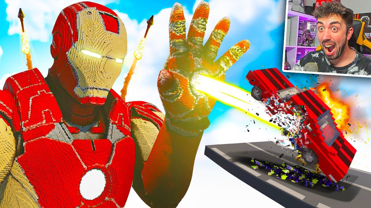 COCHES vs IRON MAN💥| Teardown Mods